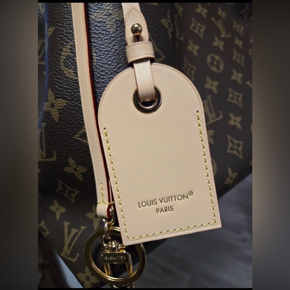 New Again Monogram canvas bag with a braided handle -name tag and Charm CHIPPED - Picture 4 of 16